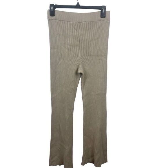 Abercrombie & Fitch Cream‎ Knit Flare Sweater Pants Size S - Picture 1 of 9
